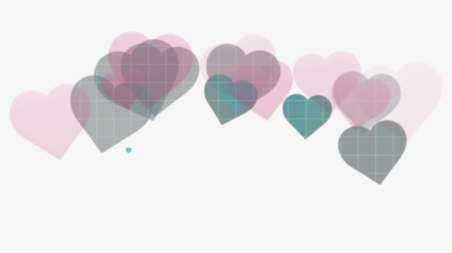 #aesthetic #aesthetictumblr #pink #blue #grid #heart - Heart, HD Png Download, Free Download