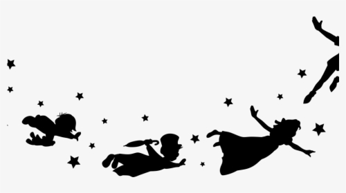 Peter Pan Silhouette Png, Transparent Png, Free Download