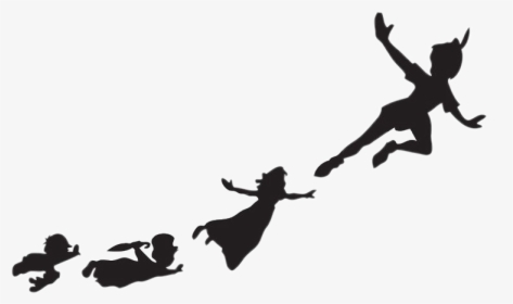 Peter Pan Silhouettes, HD Png Download, Free Download