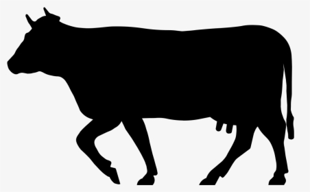 Cow Silhouette Png, Transparent Png, Free Download