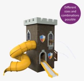 1340 4001 Castle Tower With Slide Button"  Width="470 - Inflatable, HD Png Download, Free Download