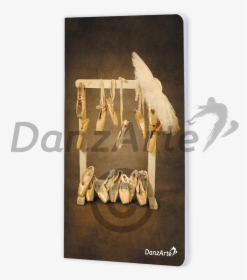 “hanging Pointe Shoes” A6 Matt Laminated Notebook - Pointe Shoe, HD Png Download, Free Download