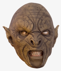 Brown Carnal Orc Mask - Orc Lord Of The Rings Costume, HD Png Download, Free Download