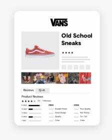 Vans Ratings And Reviews Graphic - Vans, HD Png Download, Free Download