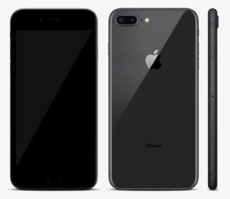 Iphone 8 And 8 Plus Png Clip Art Free Download - Iphone 8 Black Front, Transparent Png, Free Download