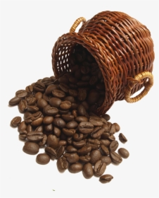 Coffee Falling From Basket - Coffee Bean, HD Png Download, Free Download