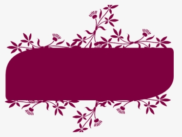 Floral Banner Vector Png , Png Download - Banner Clipart Design Png, Transparent Png, Free Download