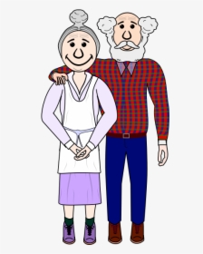 Old Couple Vector Image - Old Couple Clipart Transparent Png, Png Download, Free Download