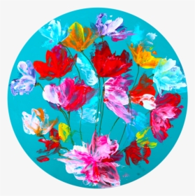 Enchanted Florals Hr Round - Circle, HD Png Download, Free Download