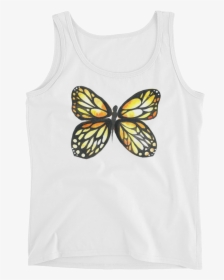 Black & Yellow Butterfly Ladies - Active Tank, HD Png Download, Free Download