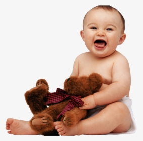 Baby Png Image - Baby With Teddy Bear, Transparent Png, Free Download
