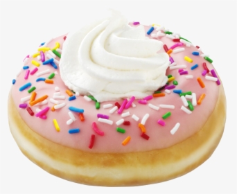 Krispy Kreme Strawberry Iced Doughnut, HD Png Download, Free Download