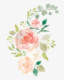 Hand Drawn Flowers Png, Png Download - Pastel Watercolor Flower Png, Transparent Png, Free Download