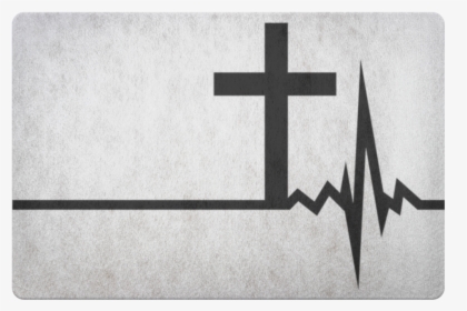 Christian Heartbeat Cross Doormat, HD Png Download, Free Download