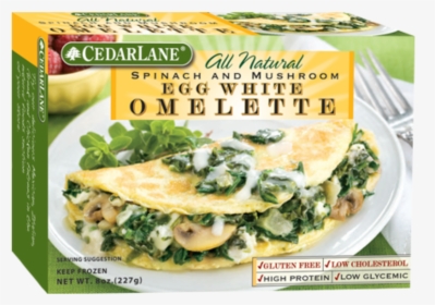 Spinach And Mushroom Egg White Omelette, HD Png Download, Free Download