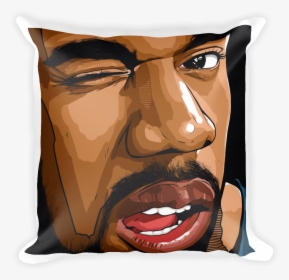 Kanye West Square Pillow - Drawing, HD Png Download, Free Download