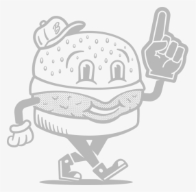 Bumsteers Burger Boy Transparent - Cartoon, HD Png Download, Free Download