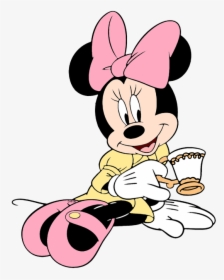 Minnie Mouse Having Tea, HD Png Download, Free Download
