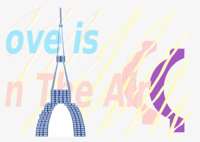 Free E-card Love Is In The Air La Tour Eiffel Tower - Poster, HD Png Download, Free Download