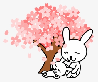 Cherry Blossom Flower Clipart - Cute Cherry Blossom Cartoon, HD Png Download, Free Download
