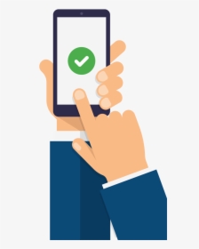 Hands Holding Up Phone In Suit2 - Hand Holding Phone Icon Png, Transparent Png, Free Download