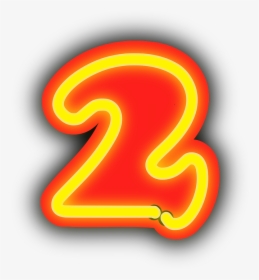 2 Number Neon Png, Transparent Png, Free Download