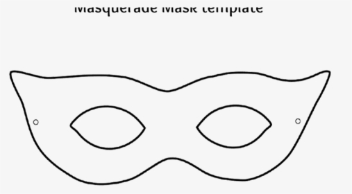 Mask Template Masquerade Ball Coloring Book - Mask Template Png, Transparent Png, Free Download