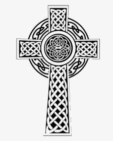 Celtic Cross Celtic Knot High Cross Christian Cross - Celtic Cross Line Drawing, HD Png Download, Free Download