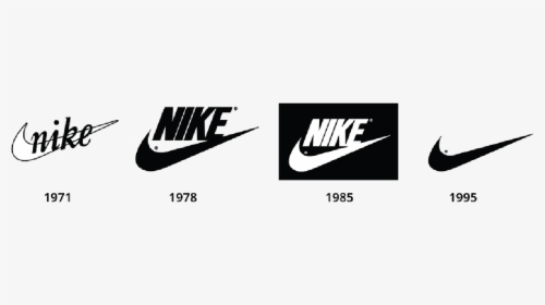 Nike Logos Throughout The Decades, HD Png Download - kindpng