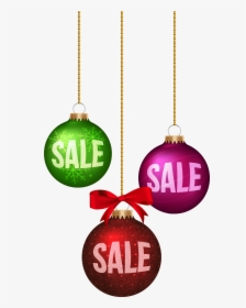 Christmas Balls Sale Decoration Png Clip Art Image - Free Christmas Sale Clip Art, Transparent Png, Free Download
