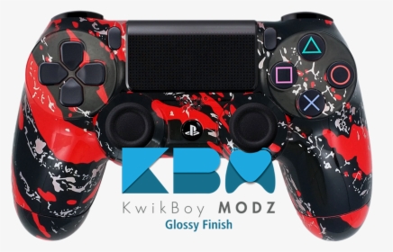 Red Camouflage Ps4 Controller, HD Png Download, Free Download
