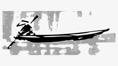 Boat Cartoon Png Black And White, Transparent Png, Free Download
