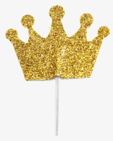 Transparent Glitter Crown Png - Gold Crown Cupcake Toppers Printable, Png Download, Free Download