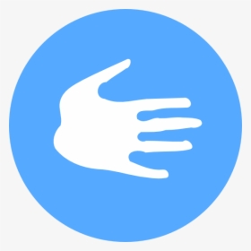 Blue Right Hand Svg Clip Arts - دانلود برنامه App Lock, HD Png Download, Free Download