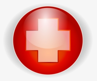 Red Cross Humanitarian Aid Emergency Healthcare Free - Plus Button In Red, HD Png Download, Free Download