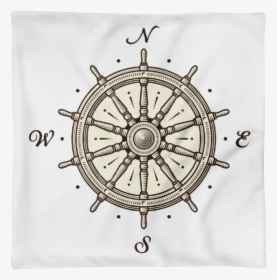 Compass And Captains Wheel Tattoo, HD Png Download, Free Download