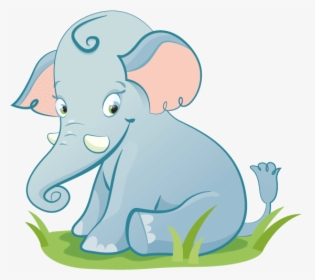 Safari Wallstickers For Kids, Baby Elephant Sticker - Elephant Kids Png, Transparent Png, Free Download