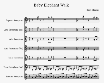 Baby Elephant Walk Alto Sax, HD Png Download, Free Download