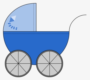 Kinderwagen Blau Clipart, HD Png Download, Free Download