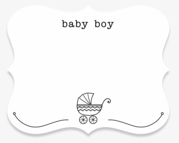 Baby Boy Greeting Card - Line Art, HD Png Download, Free Download