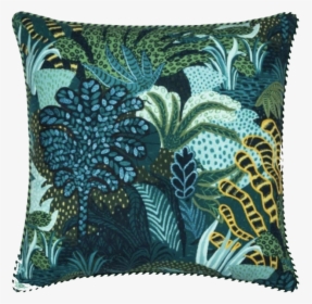 Jungle Leaves Pillow - Cushion, HD Png Download, Free Download