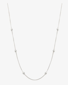 Silver Chain Png Image Background - Necklace, Transparent Png, Free Download