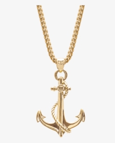 Anchor Necklace Gold, HD Png Download, Free Download