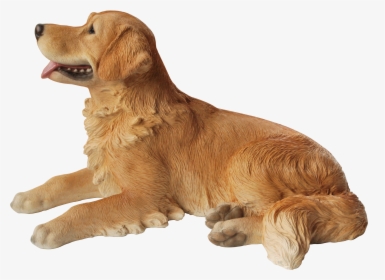 Vivid Arts Resin Lying Golden Retriever - Golden Retriever Transparent Laying On Back, HD Png Download, Free Download