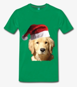 Politicstosports Christmas Golden Retriever - T-shirt, HD Png Download, Free Download