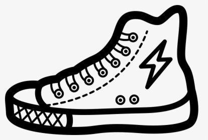 Sneaker Shoe Outline Of Fashion Walking Tool - Shoes Outline, HD Png Download, Free Download