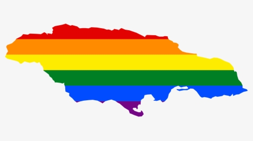 Lgbt Flag Map Of Jamaica - West Indies Flag Map, HD Png Download, Free Download