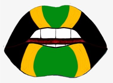 #lips #lips #levres #bouche #mydrawing #flag #jamaican - Jamaican Lips, HD Png Download, Free Download