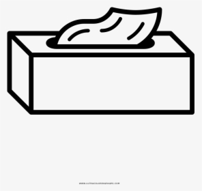 Tissue Box Coloring Page - Tissue To Coloring, HD Png Download, Free Download