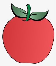 Plant,flower,leaf - Apple Clipart With Two Leaves, HD Png Download, Free Download